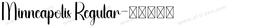 Minneapolis Regular字体转换